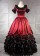 Victorian Vintage Lolita Flower Floral Ruffles Lace Brocaded Fancy Dress Prom