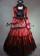 Elegant Gothic Lolita Vintage Pagoda Sleeves Tiered Lace Frilled Ball Gown Dress