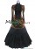 Victorian Reenactment Lolita Retro Turtle Neck Frilled Lace Formal Dress Evening