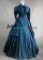 Gothic Lolita Vintage Lapel Button Ruffles Tiered Falbala Lace Ball Gown Dress