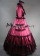 Elegant Gothic Lolita Vintage Pagoda Sleeves Tiered Lace Frilled Ball Gown Dress