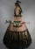 Elegant Gothic Lolita Vintage Pagoda Sleeves Tiered Lace Frilled Ball Gown Dress