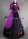 Victorian Vintage Gothic Lolita Frill Lace Pagoda Sleeves Ball Gown Dress