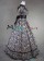 Edwardian Reenactment Round Neck Flower Printed Ruffles Lace Lolita Dress
