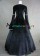 Edwardian Victorian Gothic Lolita U Neck Floral Printed Pagoda Sleeves Strappy Floor Length Dress 