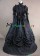 Gothic Punk Lolita Frilled Lace Long Sleeves Ball Gown Dress Prom