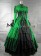 Victorian Retro Lolita Pagoda Sleeves Ruffled Frilled Layered Strappy Ball Gown Dress