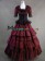 Classic Lolita Ruffles Lace Strappy Falbala Floral Layered Ball Gown Fancy Dress