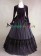 Gorgeous Herrlich Edwardian U Neck Velvet Long Sleeves Frill Lace Ball Gown Dress 