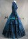 Gothic Lolita Vintage Lapel Button Ruffles Tiered Falbala Lace Ball Gown Dress