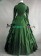 Gothic Lolita Vintage Lapel Button Ruffles Tiered Falbala Lace Ball Gown Dress