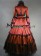 Elegant Gothic Lolita Vintage Pagoda Sleeves Tiered Lace Frilled Ball Gown Dress