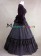 Gorgeous Herrlich Edwardian U Neck Velvet Long Sleeves Frill Lace Ball Gown Dress 