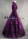 Gothic Lolita Vintage Lapel Button Ruffles Tiered Falbala Lace Ball Gown Dress