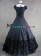 Romantic Romantik Lolita Vintage Color Collision Strap Kleid Sleeve Dress