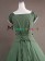 Classic Lolita Slash Neck Lace Falbala Layered Floor Length Dress Party