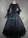 Classic Klassiker Elegant Lolita U Neck Strappy Pagoda Sleeves Frill Tiered Ball Gown Dress