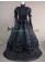 Gothic Punk Lolita Frilled Lace Long Sleeves Ball Gown Dress Prom