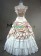 Romantic Romantik Sweet Sleeveless Lace Floral Frilled Falbala Tiered Ball Gown Dress