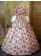 Southern Belle Country Lolita Pagoda Sleeves Lace Flower Printed Frill U Neck Ball Gown Dress