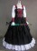 Civil War Lolita Vintage Tartan Lace-up Puff Sleeves Ball Gown Dress