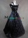 Romantic Romantik Lolita Retro Slash Neck Halter Lace Ruffles Layered Dress Prom