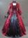 Gorgeous Herrlich Gothic Lolita U Neck Strappy Floral Printed Ruffles Frill Brocaded Ball Gown Fancy Dress
