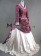 Southern Belle Vintage Long Lace Frill Embroidered Floral Floor Length Ball Gown Dress