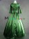 Southern Belle Vintage Slash Neck Pagoda Sleeves Strappy Ruffles Floor Length Dress