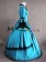 Classic Klassiker Retro Ruffles Lace Pagoda Sleeves Frilled Ball Gown Dress
