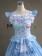 Victorian Vintage Sweet Lolita Jumper Skirt Ruffles Lace Strappy Layered Fancy Dress 