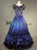 Edwardian Punk Lolita Sweet Dolly Collar Floral Printed Armelloses Kleid Lace Ruffles Ball Gown Dress