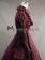 Gothic Lolita Vintage Lapel Button Ruffles Tiered Falbala Lace Ball Gown Dress