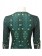 Aquaman Mera Green Scale Print Battle Cosplay Costume Green Body