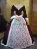 Edwardian Classic Klassiker Retro Crew Neck Pagoda Sleeves Velvet Lace Ball Gown Dress