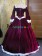 Edwardian Classic Klassiker Retro Crew Neck Pagoda Sleeves Velvet Lace Ball Gown Dress