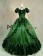 Civil War Lolita Sweet Spaghetti Strap Halter Puff Short Sleeves Ruffles Lace Ball Gown Dress