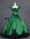 Vintage Gothic Lolita Victorian Puff Short Sleeves Ruffles Bow-tie Ball Gown Dress