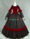 Edwardian Victorian Retro Round Neck Ruffles Lace Victorian Gothic Punk Reenactment Dress