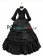 Elegant Gothic Lolita Sweet V Neck Ruffles Lace Layered Frill Ball Gown Floor Length Dress