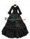 Elegant Gothic Lolita Sweet V Neck Ruffles Lace Layered Frill Ball Gown Floor Length Dress