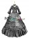 Elegant Gothic Lolita Sweet V Neck Ruffles Lace Layered Frill Ball Gown Floor Length Dress