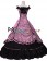 Gothic Lolita Elegant Sexy Jumper Skirt Floral Falbala Lace Frilled Ball Gown Dress