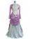 Victorian Reenactment Lolita Retro Turtle Neck Frilled Lace Formal Dress Evening