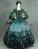 Romantic Classical Gothic Pagoda Sleeves Ruffles Lace Tiered Ball Gown Dress