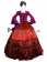 Romantic Classical Gothic Pagoda Sleeves Ruffles Lace Tiered Ball Gown Dress