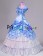 Romantic Romantik Sweet Sleeveless Lace Floral Frilled Falbala Tiered Ball Gown Dress