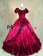 Civil War Lolita Sweet Spaghetti Strap Halter Puff Short Sleeves Ruffles Lace Ball Gown Dress