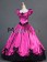 Vintage Gothic Lolita Victorian Puff Short Sleeves Ruffles Bow-tie Ball Gown Dress