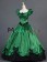 Vintage Gothic Lolita Victorian Puff Short Sleeves Ruffles Bow-tie Ball Gown Dress